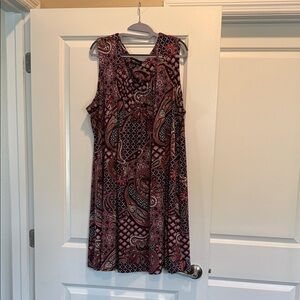 RN Studio 24W Paisley Knee-Length Dress